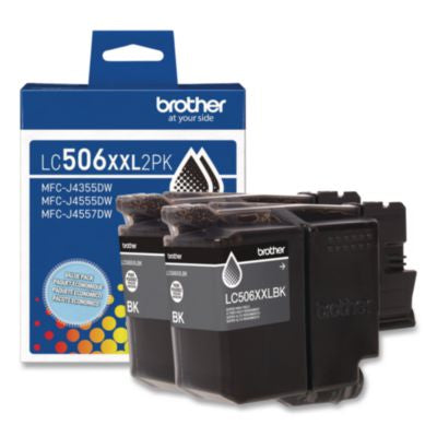 LC506 INKvestment, Super High-Yield Ink, 5,000 Page-Yield, Black, 2/Pack - LC506XXL2PKS
