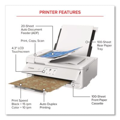 PIXMA TS9521Ca Inkjet Printer, Copy/Print/Scan - 2988C052