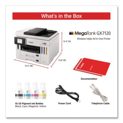 MegaTank GX7120 All-in-One Printer, Copy/Fax/Print/Scan - 6880C002