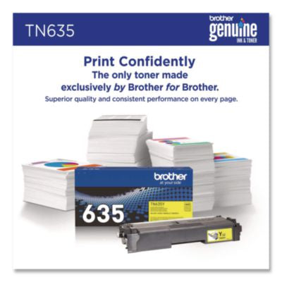 TN635 Toner, 1,800 Page-Yield, Yellow - TN635Y