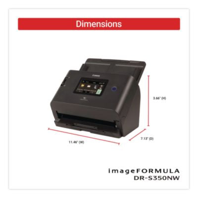 imageFORMULA DR-S350NW, 600 dpi Optical Resolution, 60-Sheet Auto Document Feeder - 6897C002