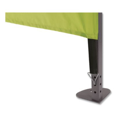 SHAX 6057 Heavy-Duty Pop-Up Tent Enclosed Kit, Single Skin, 10 ft x 10 ft, Polyester/Steel, Lime - 12961 eCommerce Business Prime