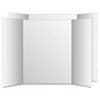 Two Cool Tri-Fold Poster Board, 28 x 40, White/White, 12/Carton - 27136 C2G