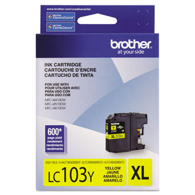 LC103Y Innobella High-Yield Ink, 600 Page-Yield, Yellow - LC103Y