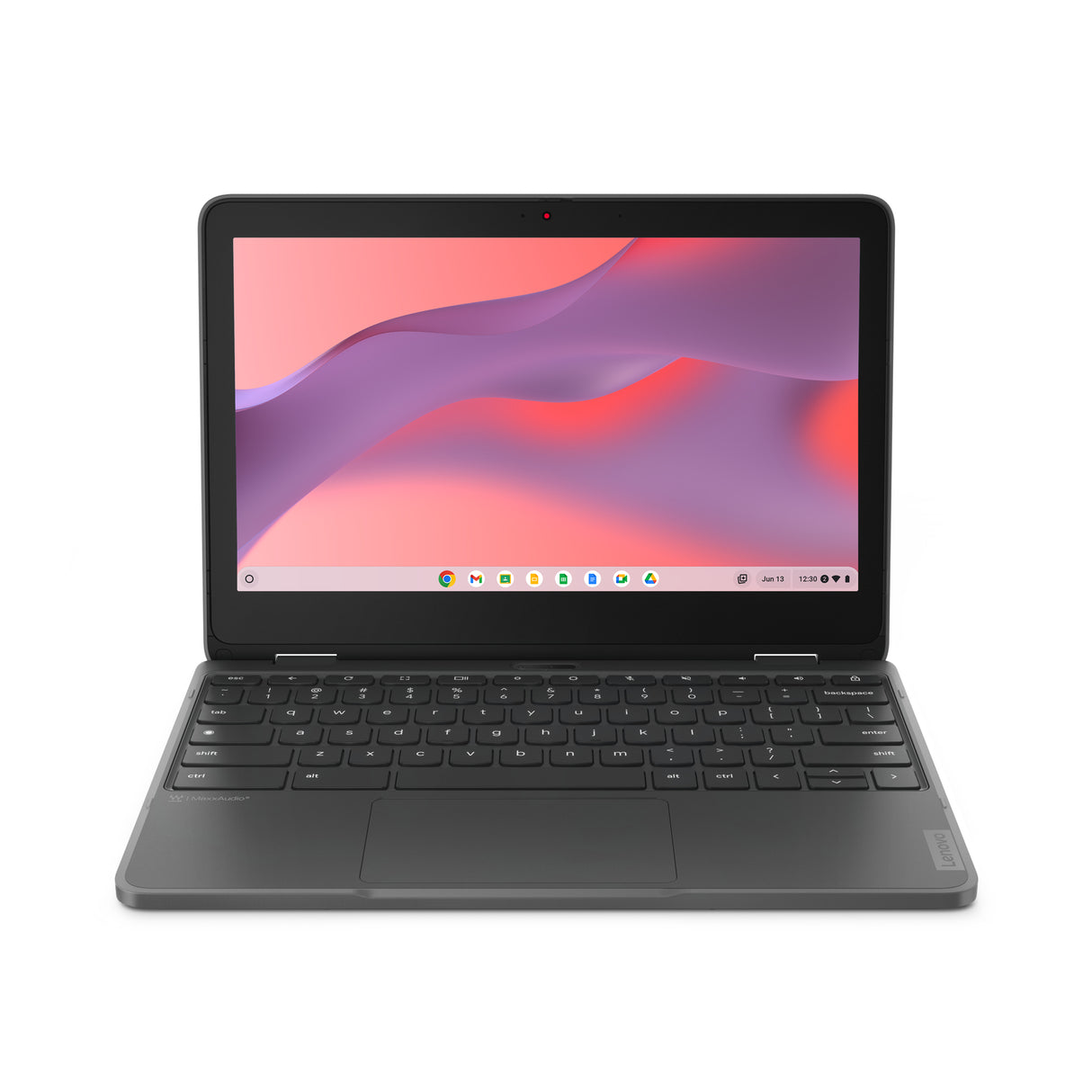 Lenovo 300e Yoga Chromebook Gen 4 MediaTek Kompanio 528 29.5 cm (11.6") Touchscreen HD 8 GB LPDDR4x-SDRAM 64 GB eMMC Wi-Fi 6 (802.11ax) ChromeOS English Grey - 82W2002NUS