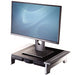 Fellowes Computer Monitor Stand with 5 Height Adjustments - Office Suites Monitor Riser with Storage Tray - Ergonomic Adjustable Monitor Stand for Computers - Max Weight 36KG/Max Size 28" - Graphite - 8031101