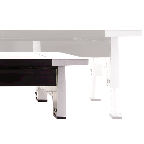 Fellowes Computer Monitor Stand with 5 Height Adjustments - Office Suites Monitor Riser with Storage Tray - Ergonomic Adjustable Monitor Stand for Computers - Max Weight 36KG/Max Size 28" - Graphite - 8031101