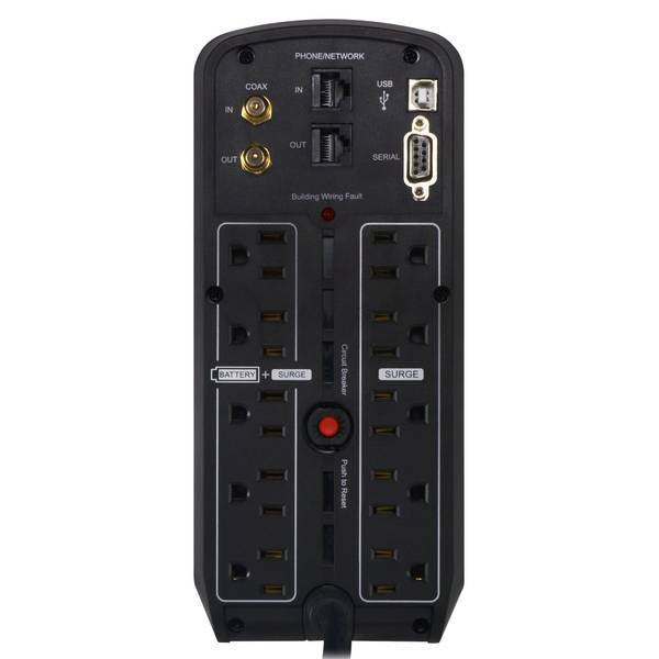 CyberPower CP850PFCLCD uninterruptible power supply (UPS) Line-Interactive 0.85 kVA 510 W 10 AC outlet(s) - CP850PFCLCD
