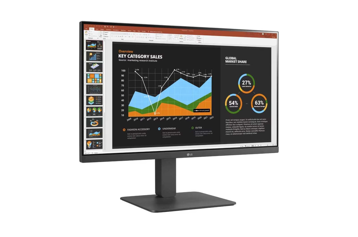 LG 27'' IPS Full HD Monitor with Built-in Speakers & Multiple Ports - 27BR530Y-B