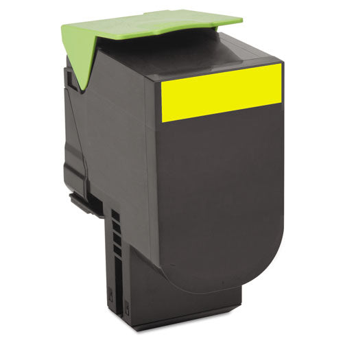 LEXMARK Return Program Toner, 1,000 Page-Yield, Yellow - 80C10Y0
