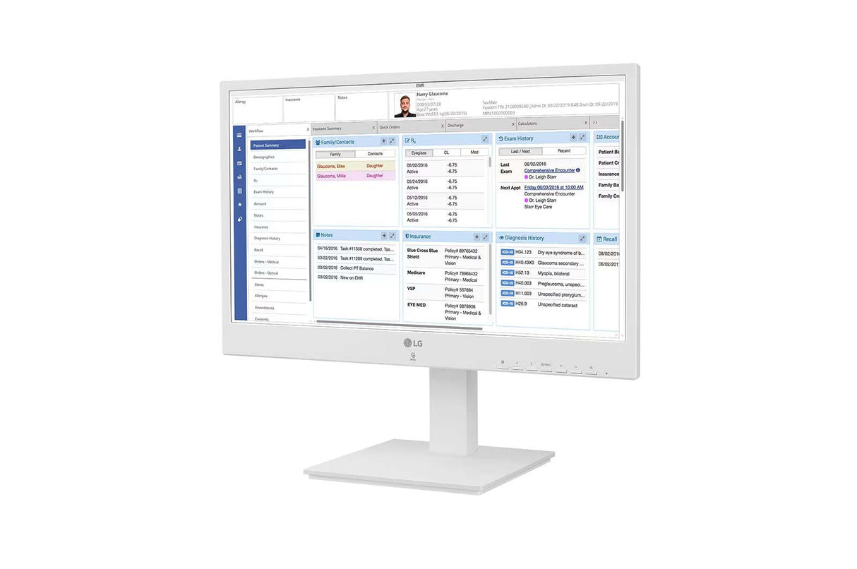 LG Thin Client 24'' All-in-One Non OS for Healthcare with Intel Pentium 16GB eMMC 8GB RAM - 24CR671NK6P LG