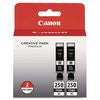 6432B004 (PGI-250XL) ChromaLife100+ High-Yield Ink, 500 Page-Yield, Black, 2/Pack - 6432B004