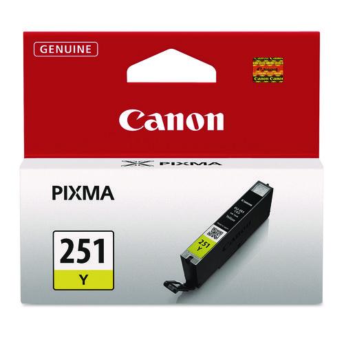 CANON  (CLI-251) ChromaLife100+ Ink, 330 Page-Yield, Yellow - 6516B001