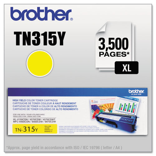 BROTHER Creates documents and presentations with ease. Uses toner efficiently. Simple design for eas - TN315Y