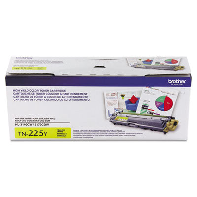 TN225Y High-Yield Toner, 2,200 Page-Yield, Yellow - TN225Y