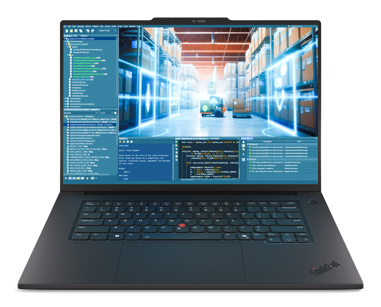 Lenovo ThinkPad P1 Gen 8 Intel Core Ultra 7 255H Mobile workstation 40.6 cm (16") Touchscreen 3.2K 32 GB LPDDR5x-SDRAM 1 TB SSD NVIDIA RTX PRO 2000 Blackwell Wi-Fi 7 (802.11be) Windows 11 Pro Black - 21Q8001UUS