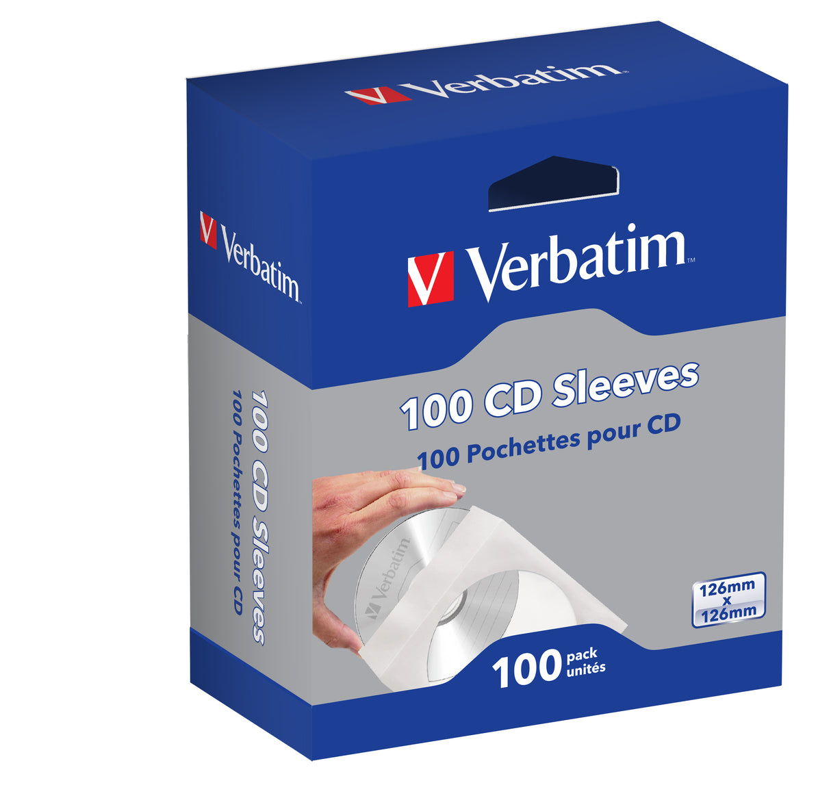 Verbatim CD Sleeves (Paper) 100pk - 49976