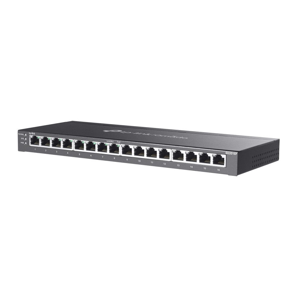 TP-Link Omada 16-Port Gigabit Smart Switch with 8-Port PoE+ - SG2016P