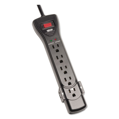 EATON Protect It! Surge Suppressor, 7 AC Outlets, 7 ft Cord, 2,160 J, Black - SUPER7B