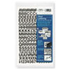 Press-On Vinyl Self-Adhesive Numbers and Uppercase Letters, 0.5" Tall, Black Characters, 201/Pack - 01010 eCommerce Business Prime