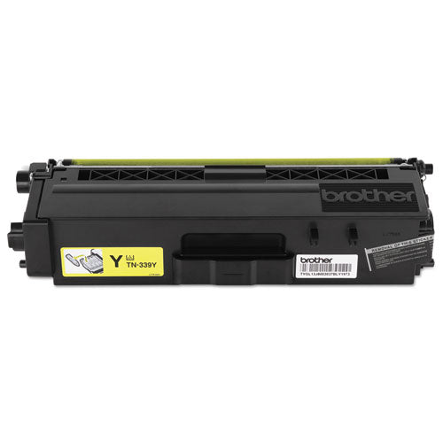 BROTHER Super High-Yield Toner, 6,000 Page-Yield, Yellow - TN339Y BROTHER