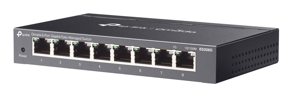 TP-Link Omada ES208G network switch Managed L2 Gigabit Ethernet (10/100/1000) Black - ES208G
