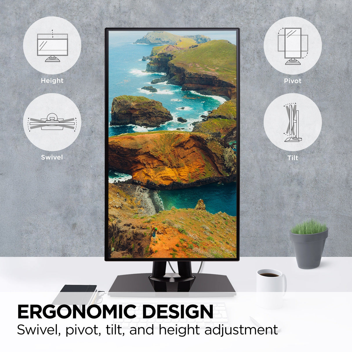 Viewsonic VP Series VP2456A computer monitor 61 cm (24") 1920 x 1080 pixels Full HD LED Black, Grey - VP2456A