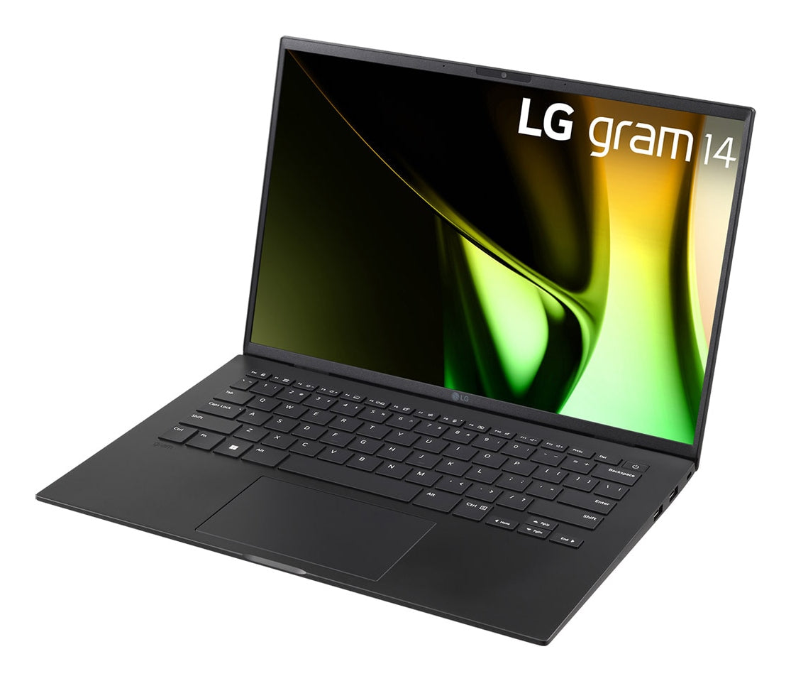 LG Gram 14Z90S Intel Core Ultra 7 155H Laptop 35.6 cm (14") WUXGA 16 GB LPDDR5x-SDRAM 512 GB SSD Wi-Fi 6E (802.11ax) Windows 11 Pro US English Black - 14Z90S-V.APB5U1 LG