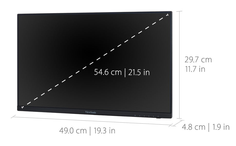 Viewsonic VA VA2256-mhd_H2 computer monitor 55.9 cm (22") 1920 x 1080 pixels Full HD LED Black - VA2256-MHD_H2