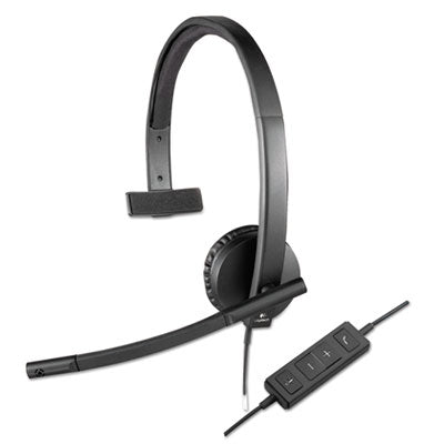 H570e Monaural Over The Head Wired Headset, Black - 981-000570
