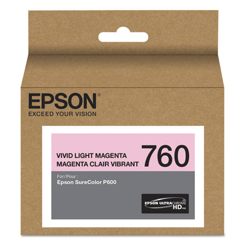 EPSON (760) UltraChrome HD Ink, Vivid Light Magenta - T760620