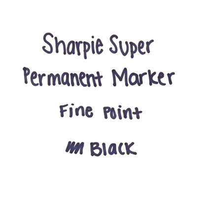 Super Permanent Marker, Fine Bullet Tip, Black, Dozen - 33001