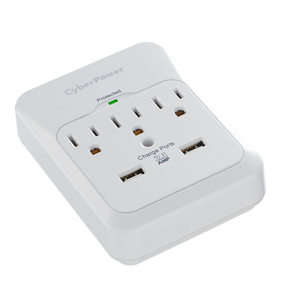 CyberPower CSP300WUR1 surge protector White 3 AC outlet(s) 125 V - CSP300WUR1