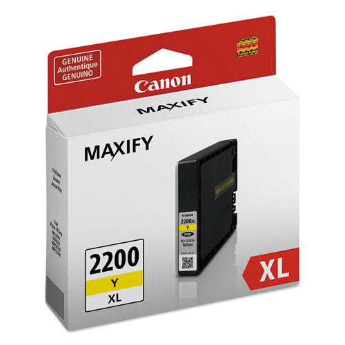 CANON  (PGI-2200XL) High-Yield Ink, 1,520 Page-Yield, Yellow - 9270B001