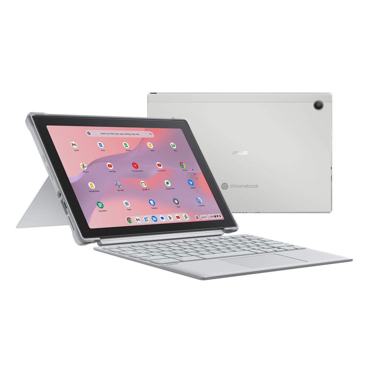 ASUS Chromebook CM30 Detachable CM3001DM2A-YZ88T-S MediaTek 520 26.7 cm (10.5") Touchscreen WUXGA 8 GB LPDDR4x-SDRAM 128 GB eMMC Wi-Fi 6 (802.11ax) ChromeOS Belgian Silver - CM3001DM2A-YZ88T-S