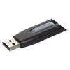 Store 'n' Go V3 USB 3.0 Drive, 128 GB, Black/Gray - 49189