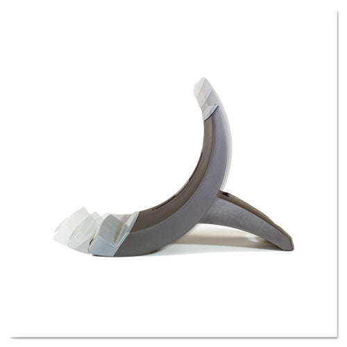 3M Vertical Notebook Computer Riser with Cable Management, 9" x 12" x 6.5" to 9.5", Black/Charcoal G - LX550