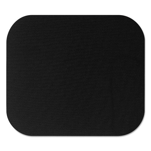 FELLOWES Polyester Mouse Pad, 9 x 8, Black - 58024