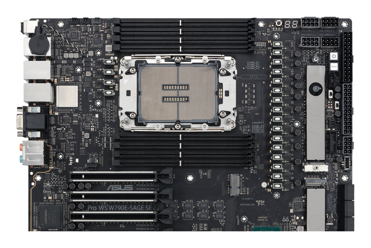 ASUS PRO WS W790E-SAGE SE Intel W790 LGA 4677 (Socket E) EEB - PROWSW790E-SAGESE