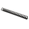 Plastic Comb Bindings for 11 x 8.5 Documents, 19 Rings, 1" (200-Sheet) Capacity, Black, 10/Pack - 52383