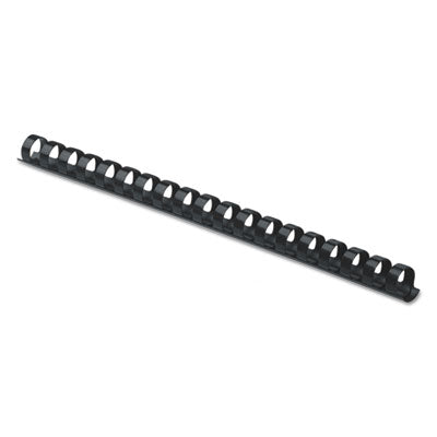 Plastic Comb Bindings for 11 x 8.5 Documents, 19 Rings, 0.38" (55-Sheet) Capacity, Navy Blue, 100/Pack - 52505