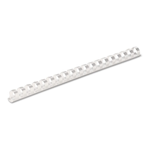 FELLOWES Plastic Comb Bindings for 11 x 8.5 Documents, 19 Rings, 0.5" (90-Sheet) Capacity, White, 10 - 52372