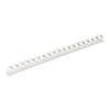 Plastic Comb Bindings for 11 x 8.5 Documents, 19 Rings, 0.5" (90-Sheet) Capacity, White, 100/Pack - 52372