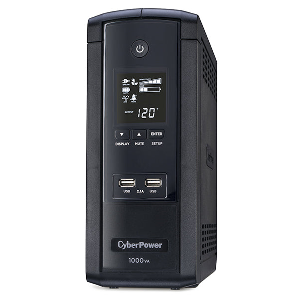CyberPower BRG1000AVRLCD uninterruptible power supply (UPS) 1 kVA 600 W 10 AC outlet(s) - BRG1000AVRLCD