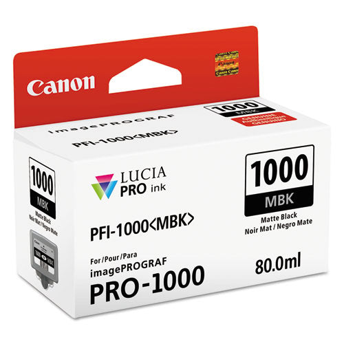 CANON  (PFI-1000) Lucia Pro Ink, Matte Black - 0545C002