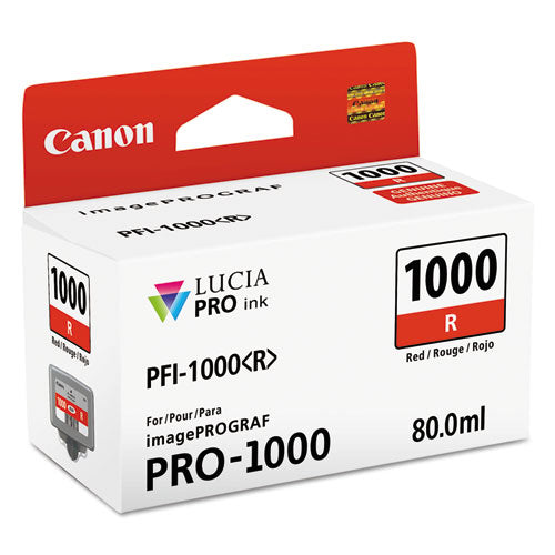 CANON  (PFI-1000) Lucia Pro Ink, Red - 0554C002