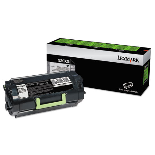 LEXMARK Return Program Extra High-Yield Toner, 45,000 Page-Yield, Black - 52D0X0G