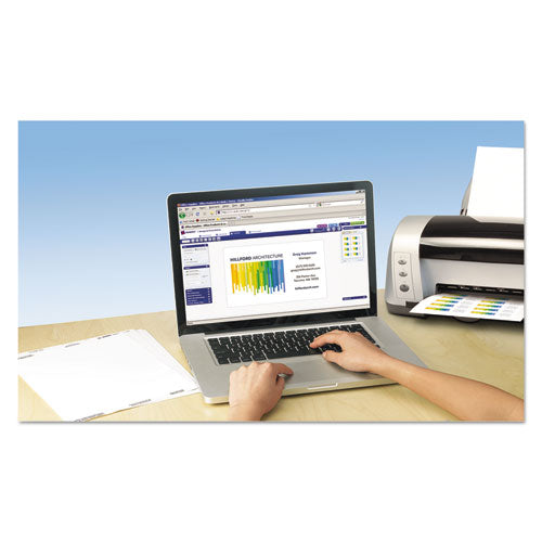 AVERY Clean Edge Business Cards, Laser, 2 x 3.5, White, 10 Cards/Sheet, 20 Sheets/Pack - 5871