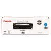 2661B001 (118) Toner, 2,900 Page-Yield, Cyan - 2661B001