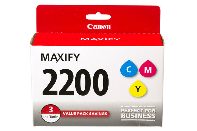 Canon (PGI-2200) CMY Ink Cartridge Pack (700 Yield) - 9304B005